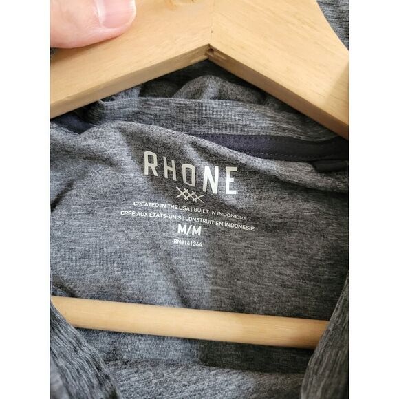 Rhone Reign Midweight Hoodie Grey M - Picture 4 of 7